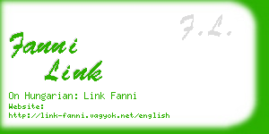 fanni link business card